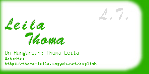 leila thoma business card
